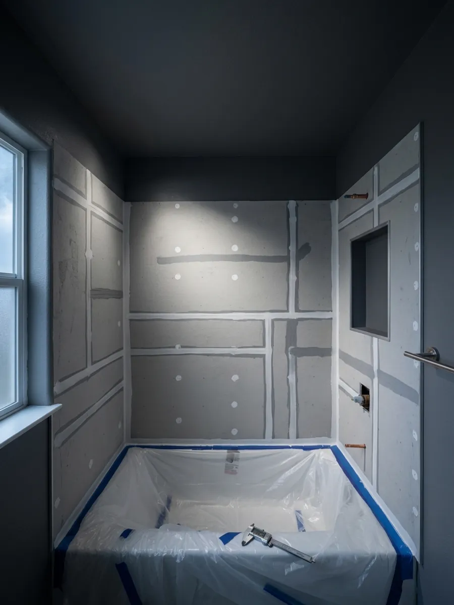 Bathroom remodel project photo