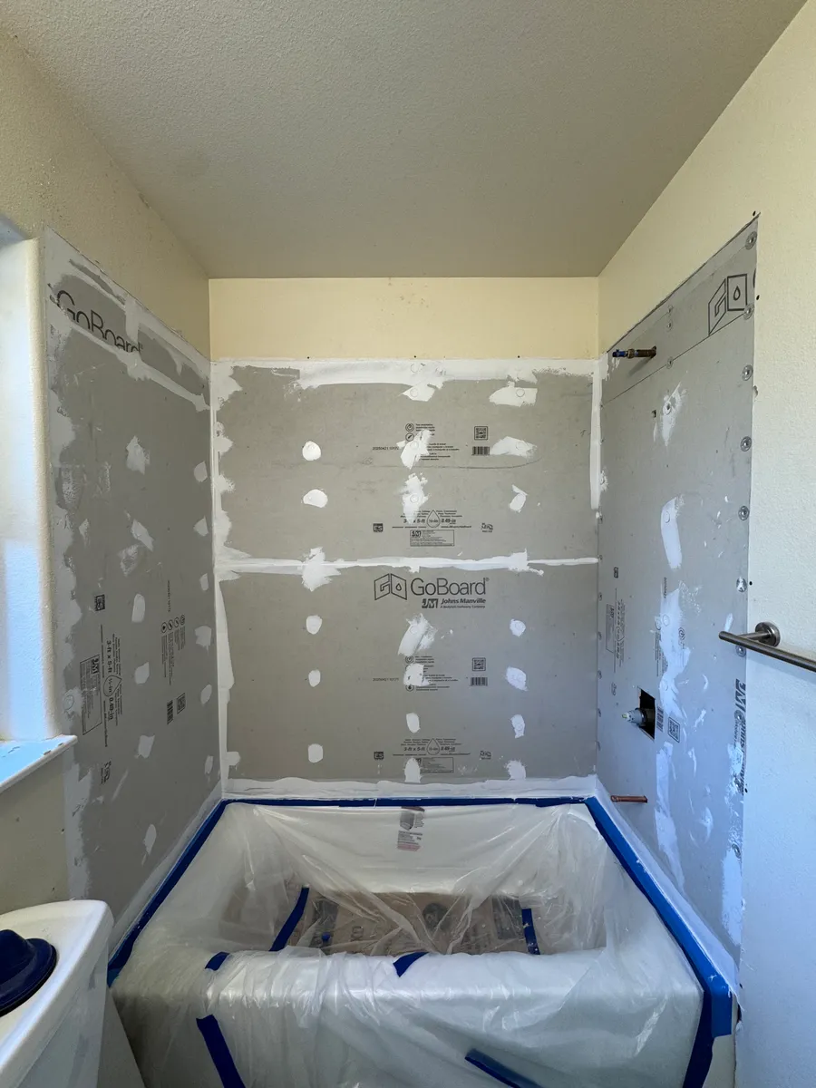 Bathroom remodel detail