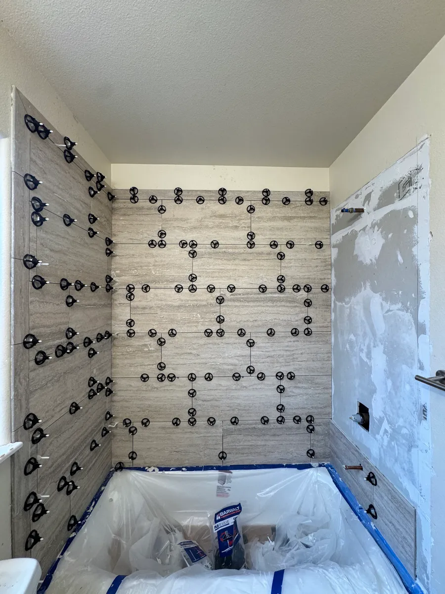 Bathroom remodel detail