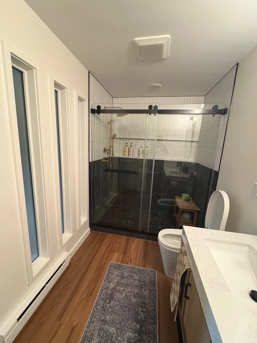 Bathroom remodel detail